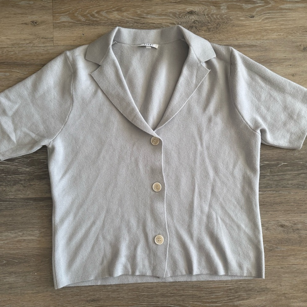 Sioni Gray Knit Cardigan